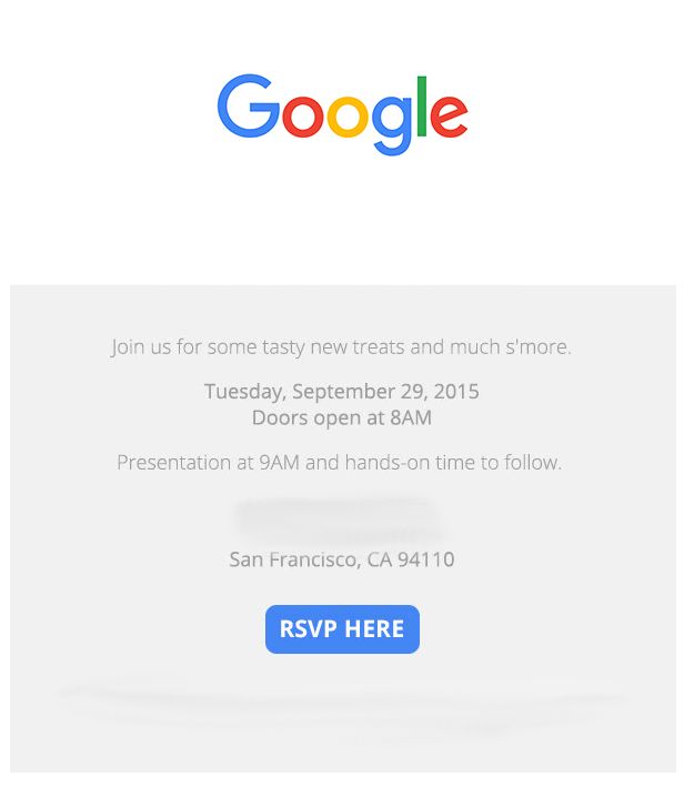 Fotografía - Google envía a invita a Evento El 29 de septiembre en San Francisco, por supuesto que es Nexos (y probablemente más)